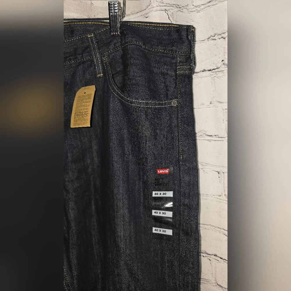 Levi's Men's Dark Blue 527‎ Slim Bootcut Jeans Size 40x30